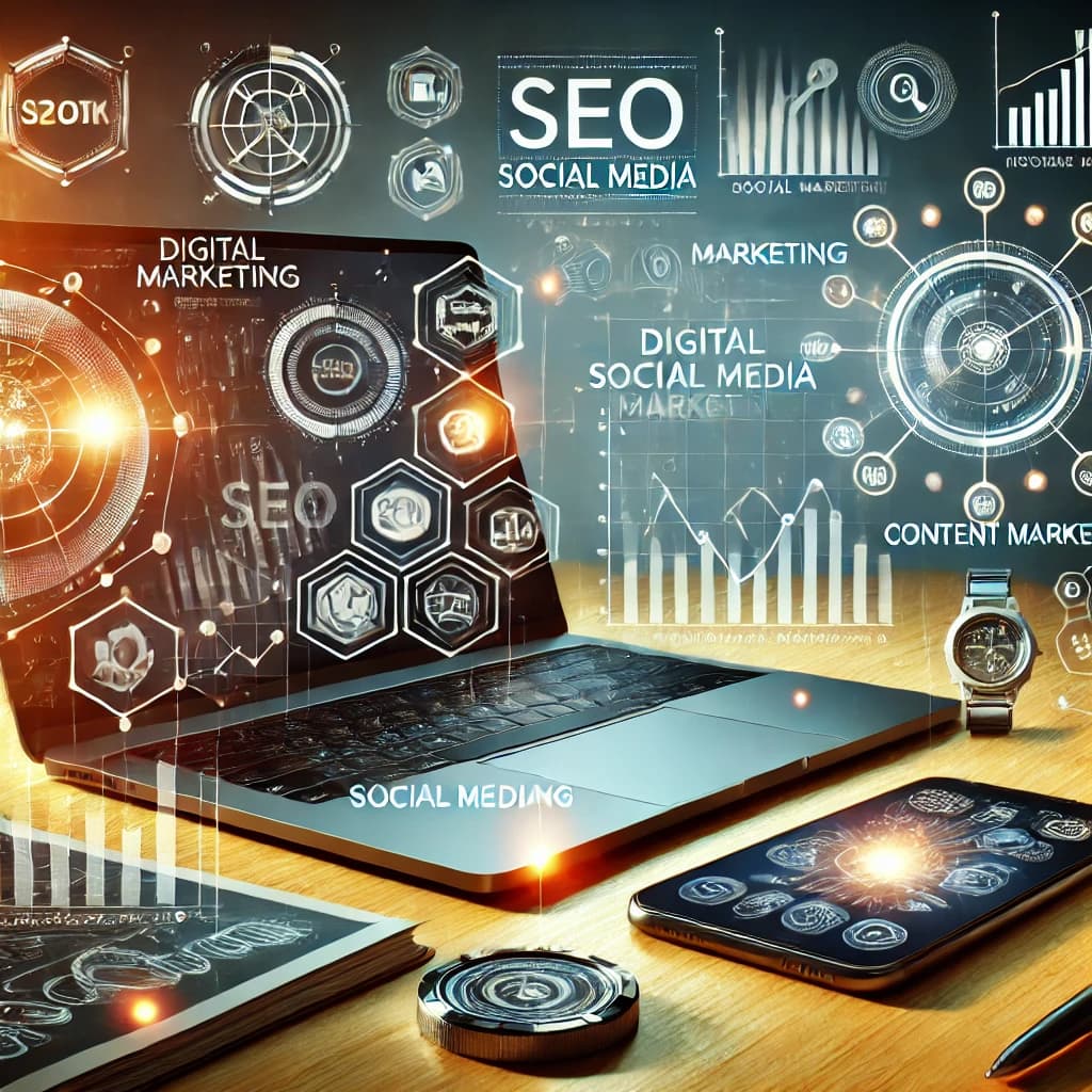 Marknadsföringsteam som analyserar strategier